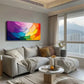 Through Rich Colors Abstract Wall Art Canvas Office Home Room Framed 120x60cm
