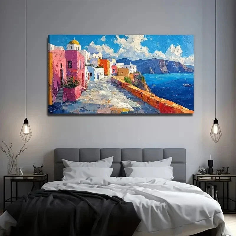 Beautiful Seaside Perfect Wall Art Canvas Office Home Room Framed 120x60cm