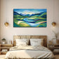 Modern Landscape Decor Wall Art Canvas Office Home Room Framed 80x45cm