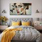 Female Face Conference Wall Art Canvas Office Home Room Framed 80x45cm.