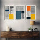 3pcs 3 Color Block Collage Abstract Shapes Wall Art Set Canvas Framed 40x60cm - High Quality Print 100% Australian Made Wall Canvas Ready to Hang