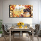 Autumn Vineyard Suitable Wall Art Canvas Office Home Room Framed 80x45cm