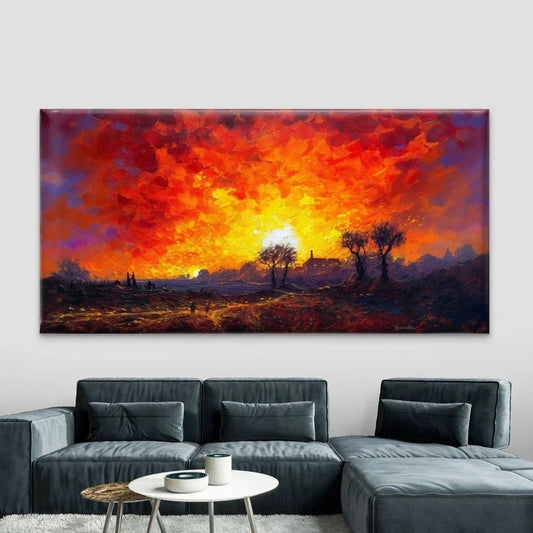 Landscapes of Failure Wall Art Canvas Office Home Room Framed 80x45cm