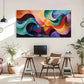 Modern Abstract Geometric Wall Art Canvas Office Home Room Framed 120x60cm