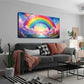 Abstract Rainbow Sky Modern Wall Art Canvas Office Home Room Framed 120x60cm