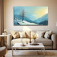 Winter Sunset Perfect Wall Art Canvas Office Home Room Framed 80x45cm