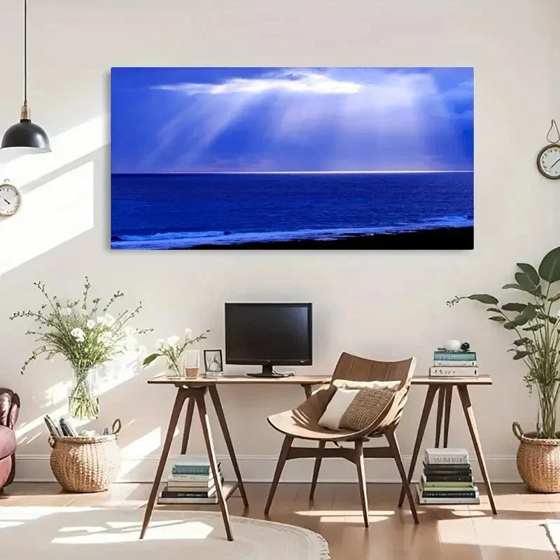 Orchid Island Sunrise Landscape Wall Art Canvas Office Home Room Framed 120x60cm