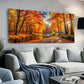 Modern Autumn Forest Design Wall Art Canvas Office Home Room Framed 120x60cm
