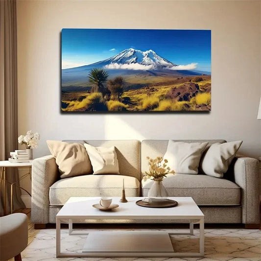 Majestic Mountain Landscape Wall Art Canvas Office Home Room Framed 120x60cm