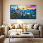 Beautiful Castle Space Wall Art Canvas Office Home Room Framed 80x45cm