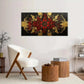 Gold Abstract Aesthetic Modern Wall Art Canvas Office Home Room Framed 120x60cm