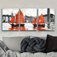 3pcs Hong Kong harbour Art Painting Metal Print Ready to Hang Art