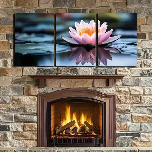 3pcs  Nature's Beauty Reflected in Stillness Wall Art Set Canvas Framed 40x60cm - High Quality Print 100% Australian Made Wall Canvas Ready to Hang