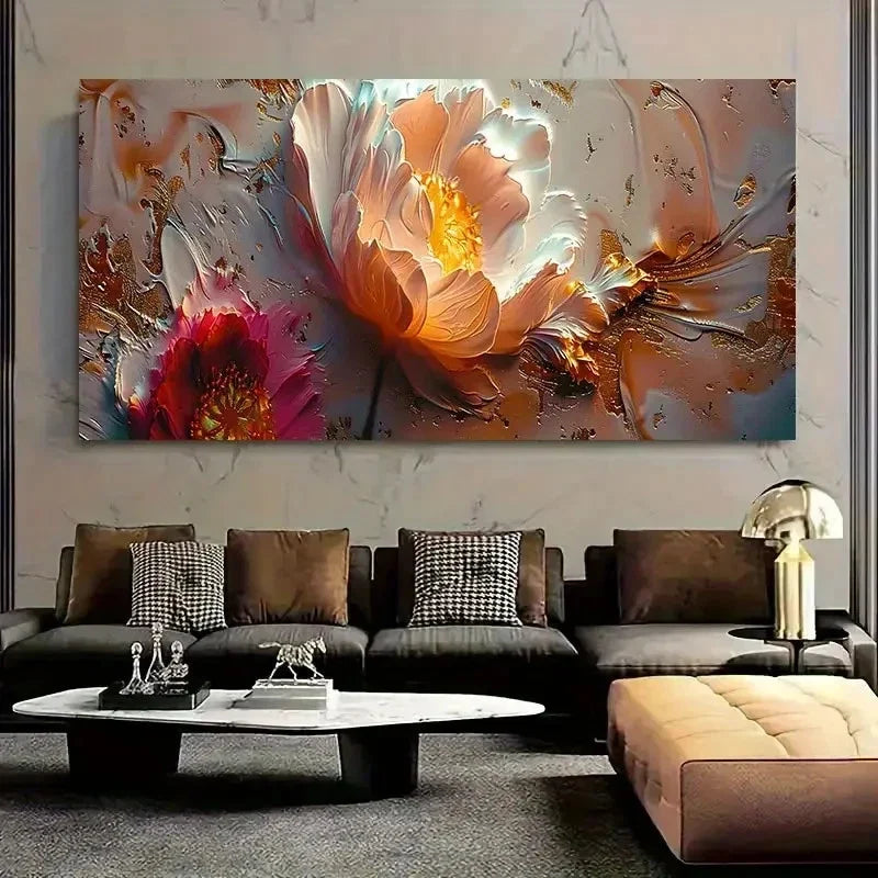 Aesthetic Depicts Huge Flow Wall Art Canvas Office Home Room Framed 120x60cm