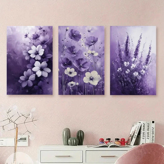 3pcs Modern Mysterious Ambience Metal Print Ready to Hang Art