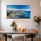 Serene Mountain Lake Wall Art Canvas Office Home Room Framed 80x45cm