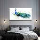 Peacock Nordic Style Décor Wall Art Canvas Office Home Room Framed 120x60cm