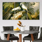 3pcs Modern Mid-Century Sage Green Paintings Metal Print Ready to Hang Art