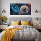 Blue Pink Purple Orange Golden Wall Art Canvas Office Home Room Framed 80x45cm