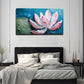 Lotus Pigment Acrylic Wall Art Canvas Office Home Room Framed 80x45cm