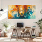 Spiritual Meditation Abstract Wall Art Canvas Office Home Room Framed 120x60cm