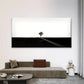 Lonely Tree in Open Field Wall Art Canvas Office Home Room Framed 120x60cm