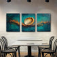 3pcs Ocean-Inspired Abstract Modern Perfect Wall Art Set Canvas Framed 40x60cm - High Quality Print 100% Australian Made Wall Canvas Ready to Hang