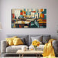 Classroom Scene Modern Wall Art Canvas Office Home Room Framed 80x45cm