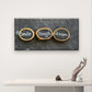 Wood Slices Inspirational Quote Wall Art Canvas Office Home Framed 80x45cm