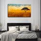 African Savannah Sun Perfect Wall Art Canvas Office Home Room Framed 80x45cm