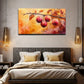 Shades Of Orange-Yellow Back Wall Art Canvas Office Home Room Framed 80x45cm