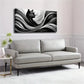 Elegant Cat With Flowing Fur Wall Art Canvas Office Home Room Framed 120x60cm