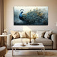 Elegant Blue Green Golden Wall Art Canvas Office Home Room Framed 80x45cm