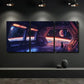 3pcs Space Station View with Dog Wall Art Set Canvas Framed 40x60cm - High Quality Print 100% Australian Made Wall Canvas Ready to Hang
