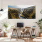 Cliff & Mountains Modern Decor Wall Art Canvas Office Home Room Framed 120x60cm