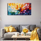 Vibrant Petal Design Winter Wall Art Canvas Office Home Room Framed 120x60cm