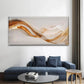 Shiny Glittering Golden ParticleWall Art Canvas Office Home Room Framed 120x60cm