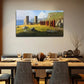 Impressionist Endless Deep Blue Wall Art Canvas Office Home Room Framed 80x45cm