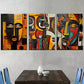 3pcs Modern Abstract Geometric Portrait Wall Art Set Canvas Framed 40x60cm - High Quality Print 100% Australian Made Wall Canvas Ready to Hang