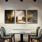 3pcs Warm Hues Faith-Based Inspirational Perfect Wall Art Set Canvas Framed 40x60cm - High Quality Print 100% Australian Made Wall Canvas Ready to Hang