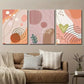 3pcs Abstract Modern Boho Style Geometric Shape Wall Art Set Canvas Framed 40x60cm - High Quality Print 100% Australian Made Wall Canvas Ready to Hang