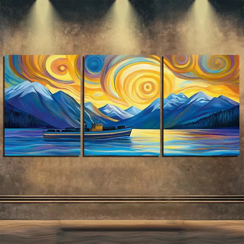 3pcs Serene and Tranquil Ambiance Perfect Wall Art Set Canvas Framed 40x60cm - High Quality Print 100% Australian Made Wall Canvas Ready to Hang