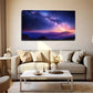 The Milky Way As Seen On Earth Wall Art Canvas Office Home Room Framed 80x45cm