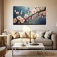Romantic Butterfly Peach Wall Art Canvas Office Home Room Framed 80x45cm