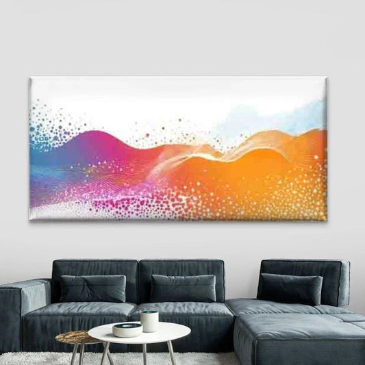 Colorful Abstract Swirl Wall Art Canvas Office Home Room Framed 120x60cm