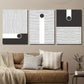 3pcs Modern Black And White Abstract Metal Print Ready to Hang Art