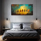 Realistic Galloping Horses Wall Art Canvas Office Home Room Framed 120x60cm