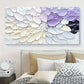 Abstract Lavender Gray Texture Wall Art Canvas Office Home Room Framed 120x60cm