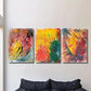 3pcs Watercolor Colorful Abstract Painting Wall Art Set Canvas Framed 40x60cm - High Quality Print 100% Australian Made Wall Canvas Ready to Hang