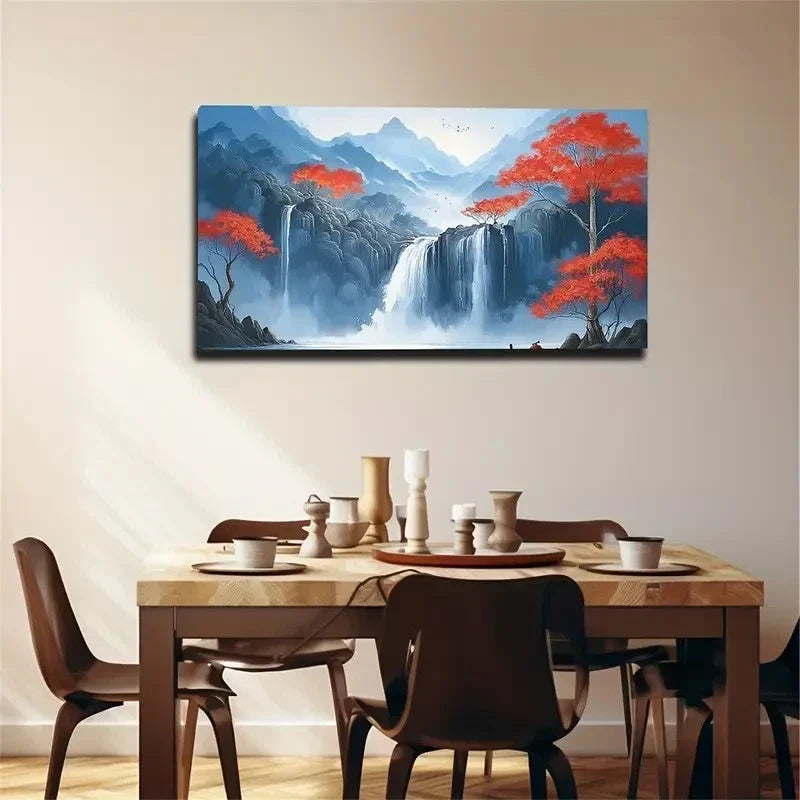 Scenic Landscape Wall Art Canvas Office Home Room Framed 80x45cm